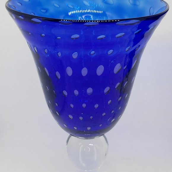 Hand Blown Controlled Bubble Goblets - Picture 2 of 5